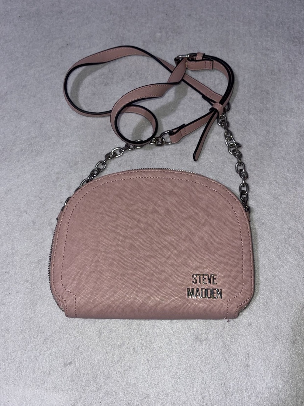 Steve Madden Dusty Rose Crossbody Bag with Chain Strap